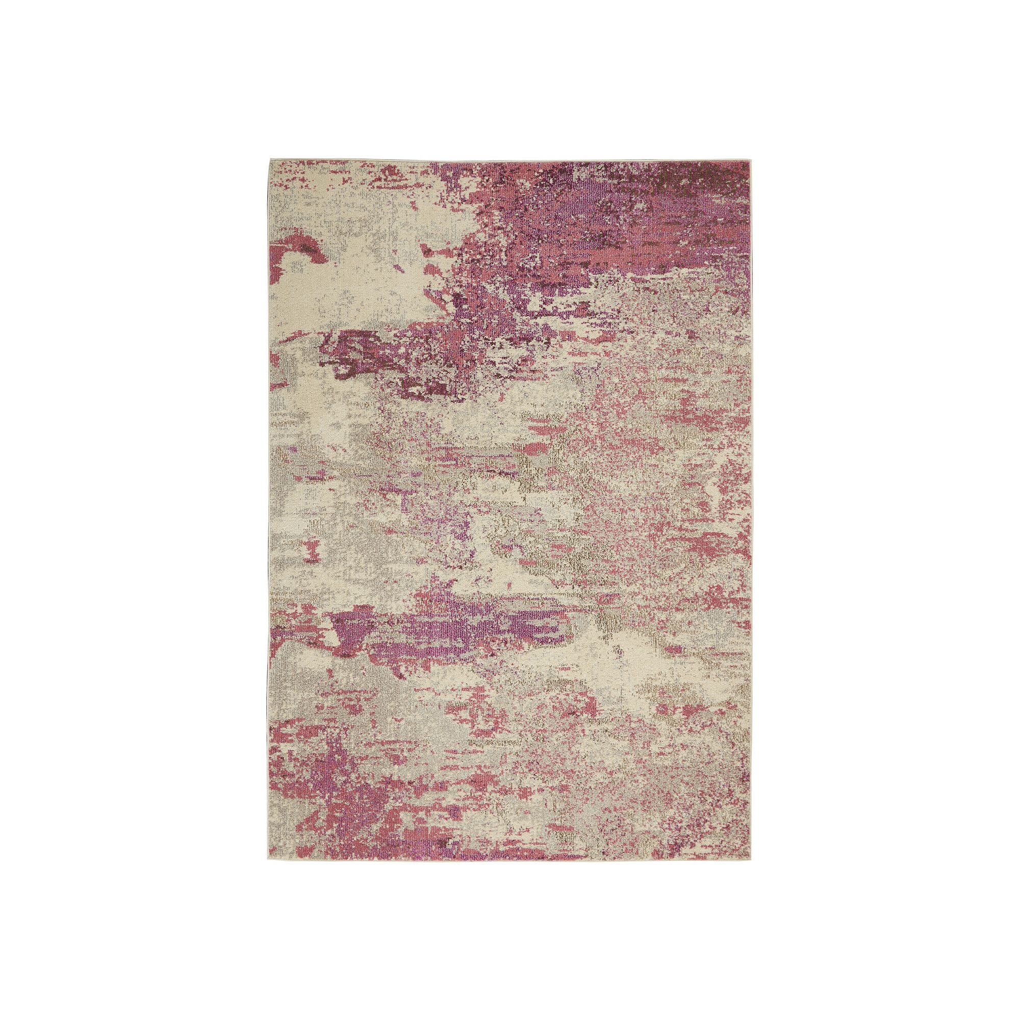 Nourison Celestial Modern Abstract Rug, Ivory Pink