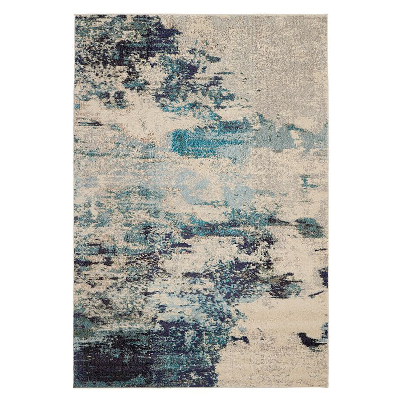 Nourison Celestial Modern Abstract Rug, White, 10X14 Ft