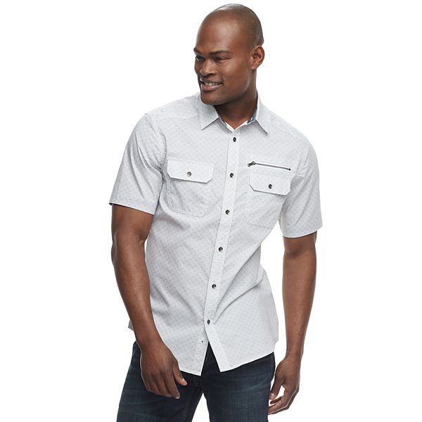 Men's Rock & Republic Geo-Print Button-Down Shirt