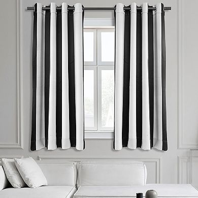 EFF Awning Striped Grommet Blackout Window Curtain
