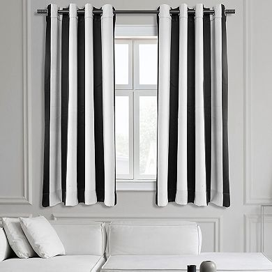 EFF Awning Striped Grommet Blackout Window Curtain