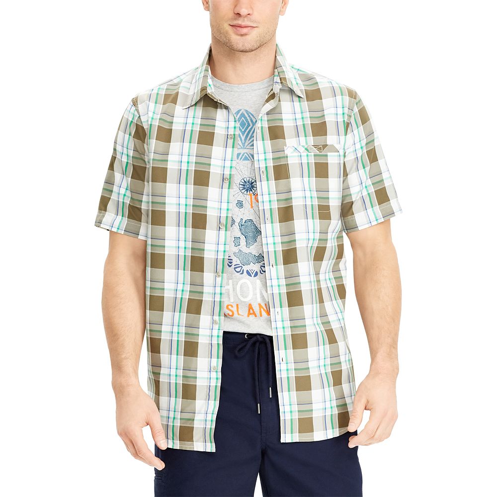 Men's Chaps Classic-Fit Performance Woven Button-Down Shirt
