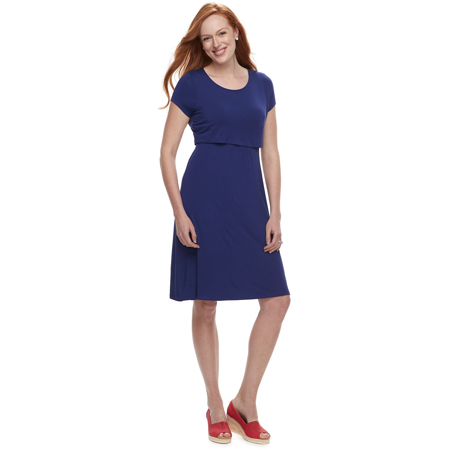 a line nursing dress