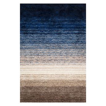 nuLOOM Classic Ombre Striped Shag Rug