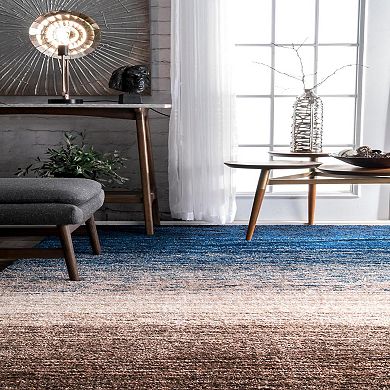 nuLOOM Classic Ombre Striped Shag Rug