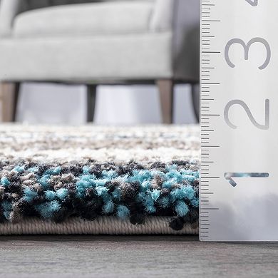 nuLOOM Classic Stripe Shag Rug