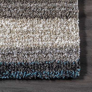 nuLOOM Classic Stripe Shag Rug