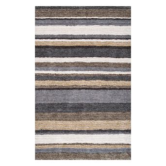nuLOOM Classic Stripe Shag Rug