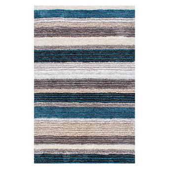 nuLOOM Classic Stripe Shag Rug