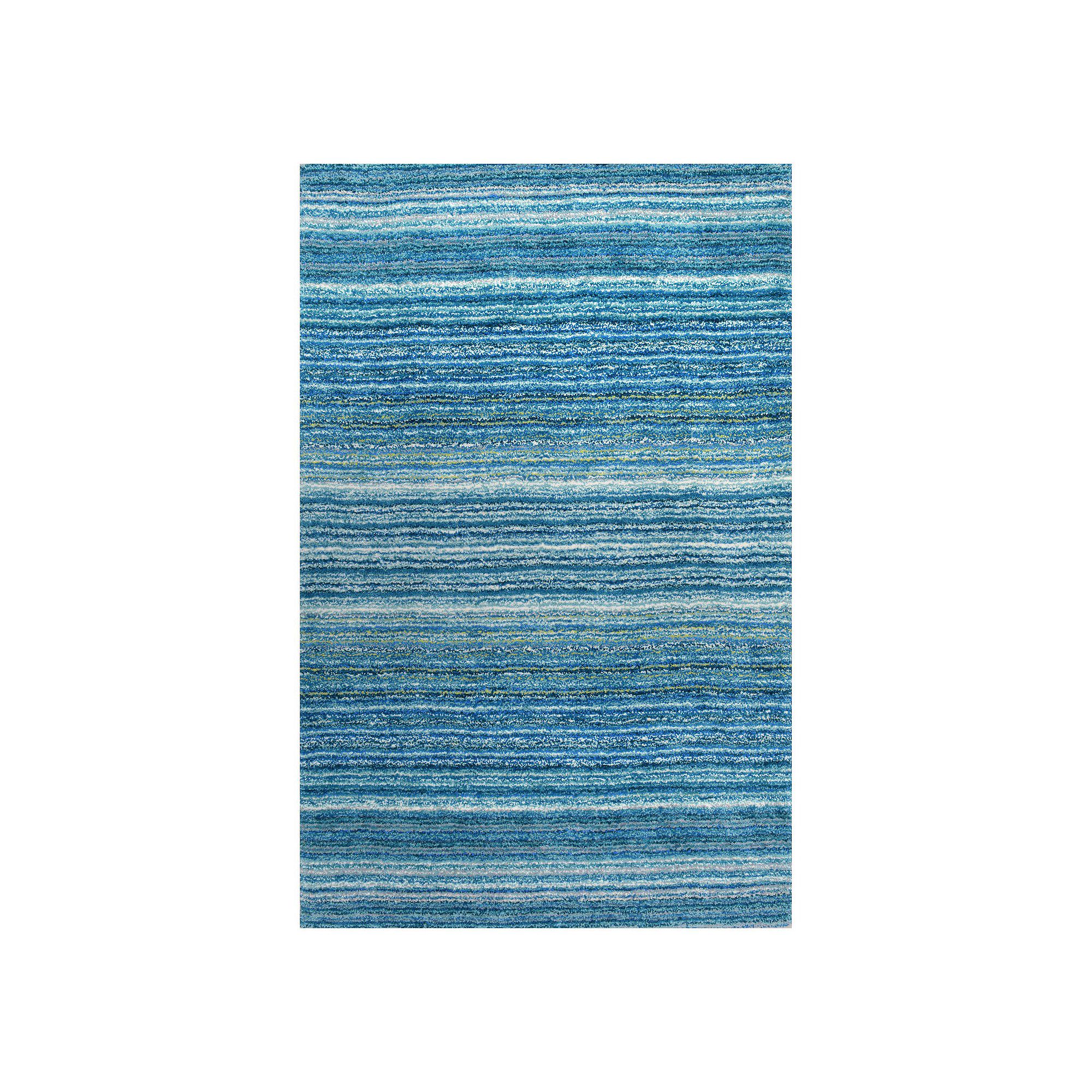 nuLOOM Classic Stripe Shag Rug, Blue