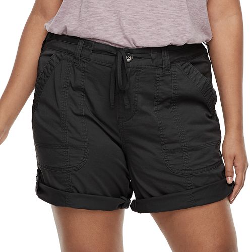 Juniors' Plus Unionbay Marty Rolled Shorts