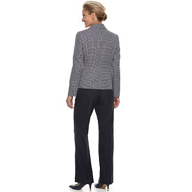 Women's Le Suit Double Button Tweed Pant Suit Set