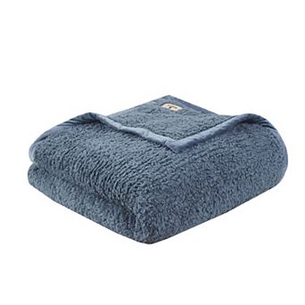 Woolrich Burlington Cozy Soft Solid Berber Brushed Bed Blanket