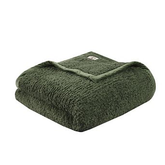 Woolrich Burlington Cozy Soft Solid Berber Brushed Bed Blanket