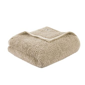 Woolrich Burlington Cozy Soft Solid Berber Brushed Bed Blanket
