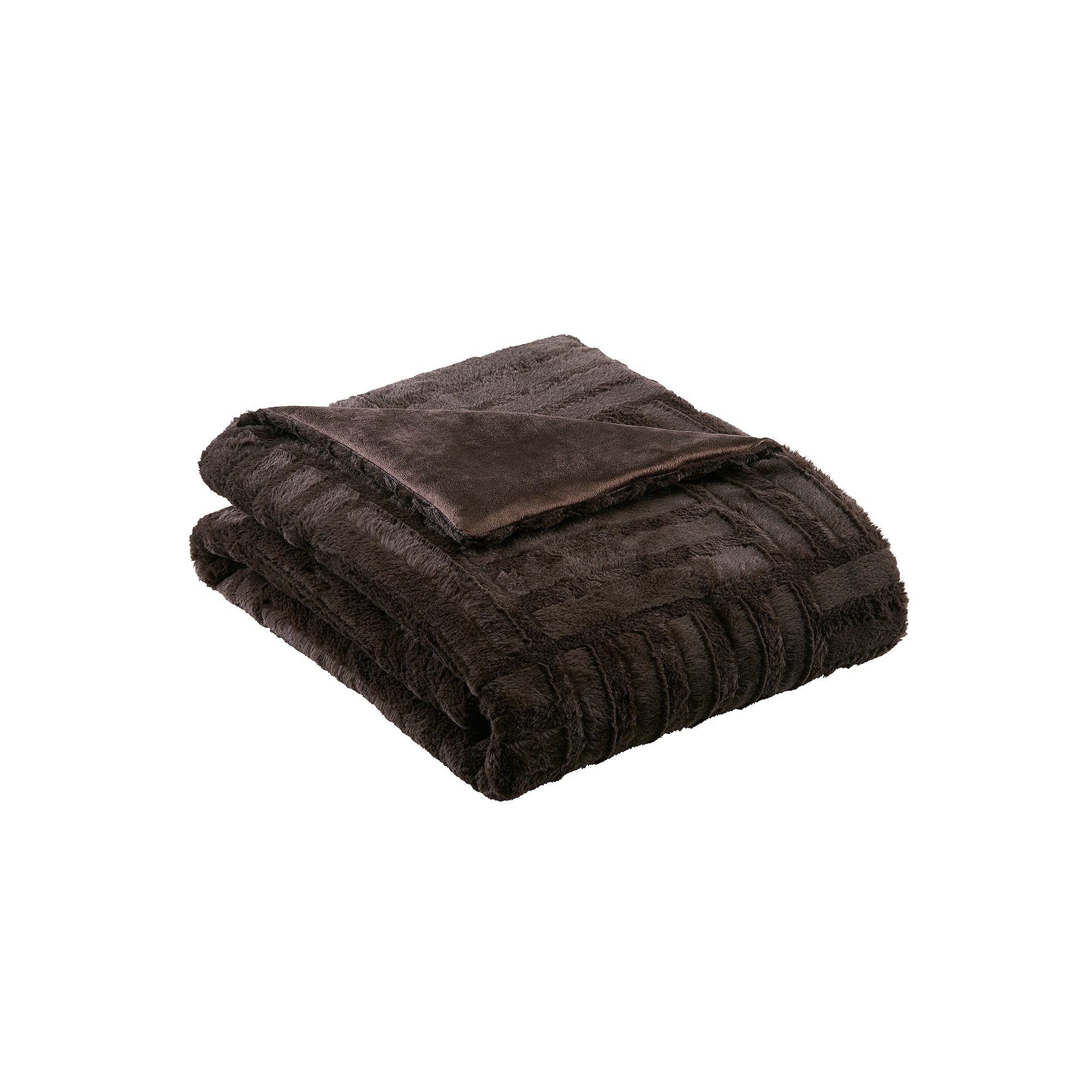 Madison Park Arctic Down-Alternative Ultra Plush Throw Blanket, Brown