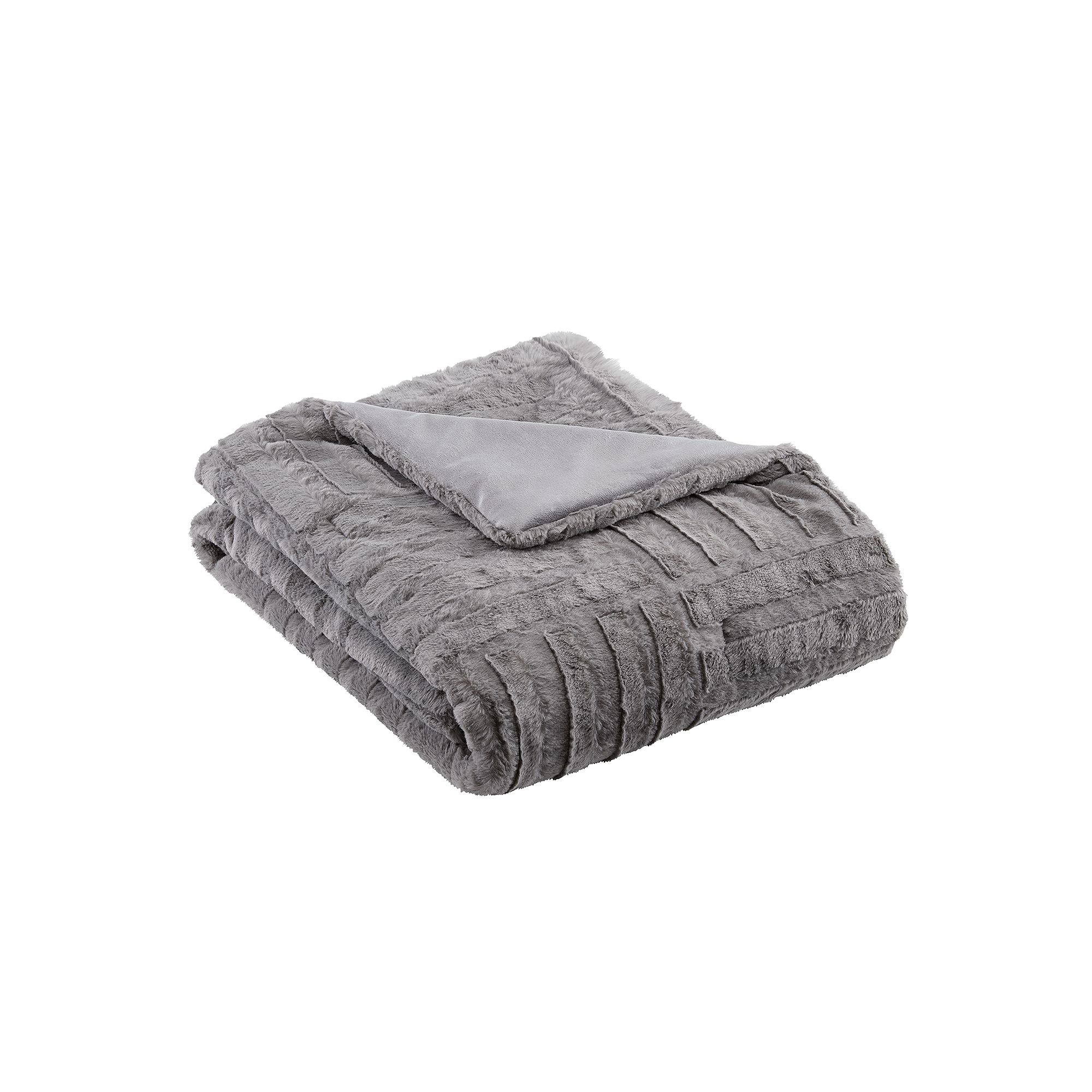 Madison Park Arctic Down-Alternative Ultra Plush Throw Blanket, Gray