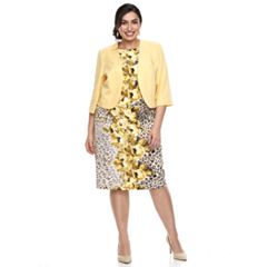 Dubai plus size maya brooke sheath evening dress & georgette jacket set art