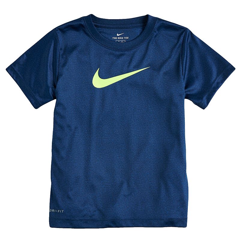 Boys 4-7 Nike Dri-FIT Performance Jersey Tee, Boys, Size: 5, Dark Blue