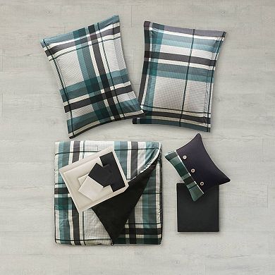 Intelligent Design Roger Plaid Comforter Set with Sheets