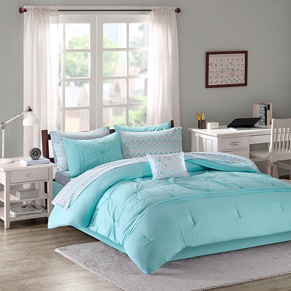 Intelligent Design Devynn Embroidered Tufted Comforter Set with Sheets ...