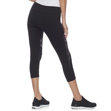 Juniors' SO® Mesh Inset High-Waisted Active Capris
