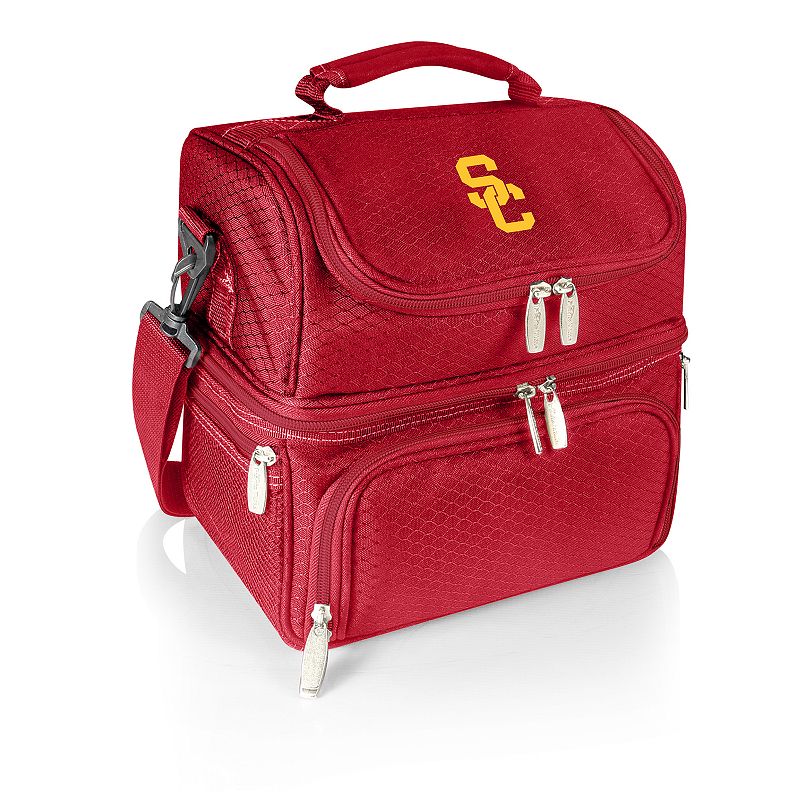 Picnic Time USC Trojans 7-Piece Insulated Cooler Lunch Tote Set, Red