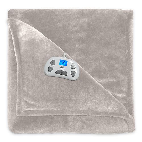 Serta Silky Plush Heated Blanket