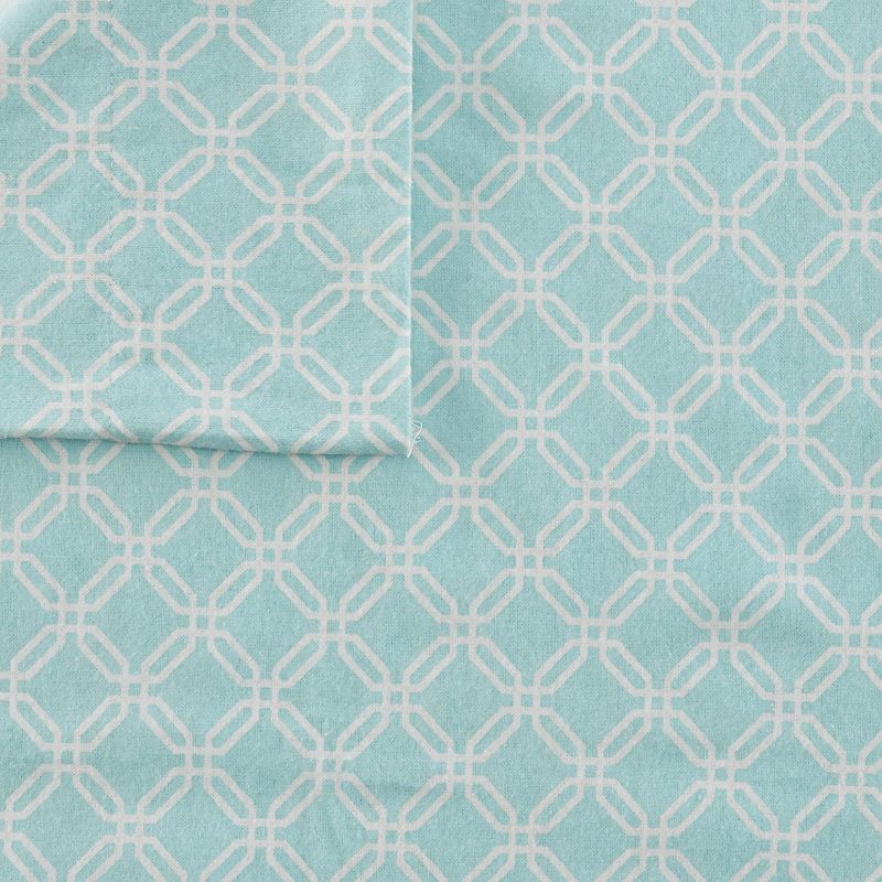 True North by Sleep Philosophy Cozy Flannel Sheet Set, Turquoise/Blue Full (Turq/Aqua)