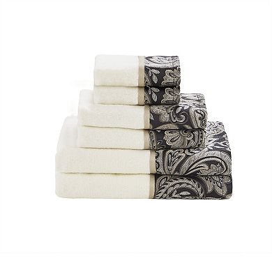 Madison Park Whitman Jacquard 6-piece Bath Towel Set