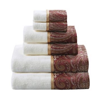 Madison Park Whitman Jacquard 6 pc Bath Towel Set