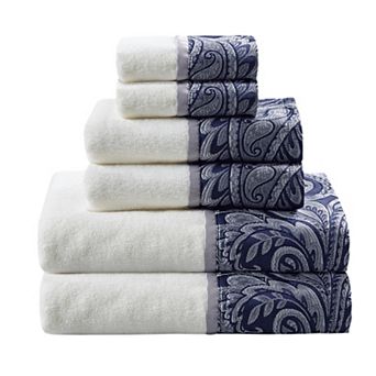 Madison Park Whitman Jacquard 6 pc Bath Towel Set