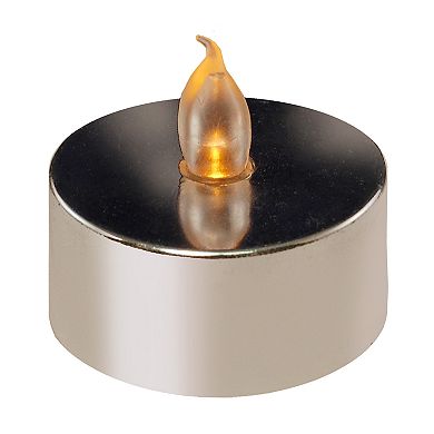 LumaBase Amber LED Tealight Candle 12-piece Set 