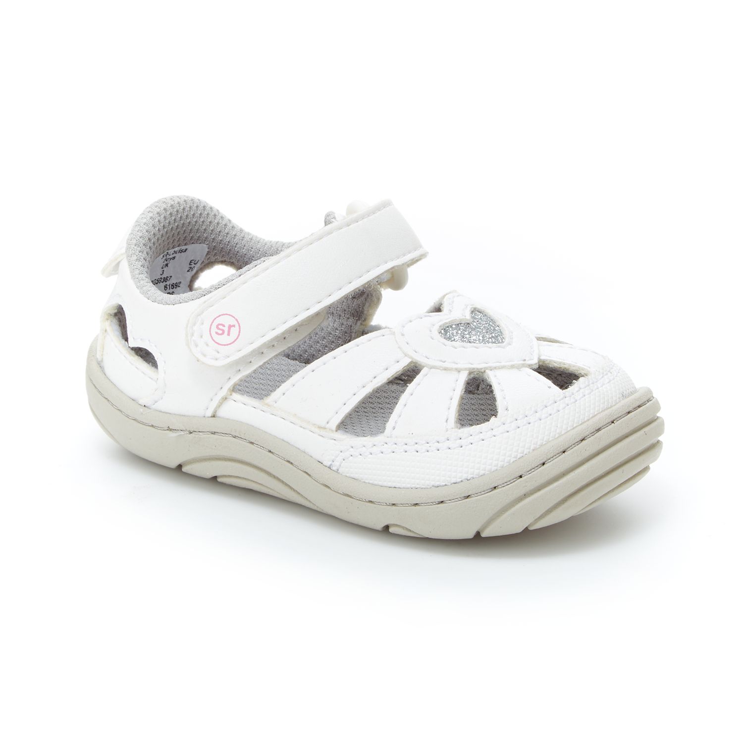 baby girl white sandals size 4