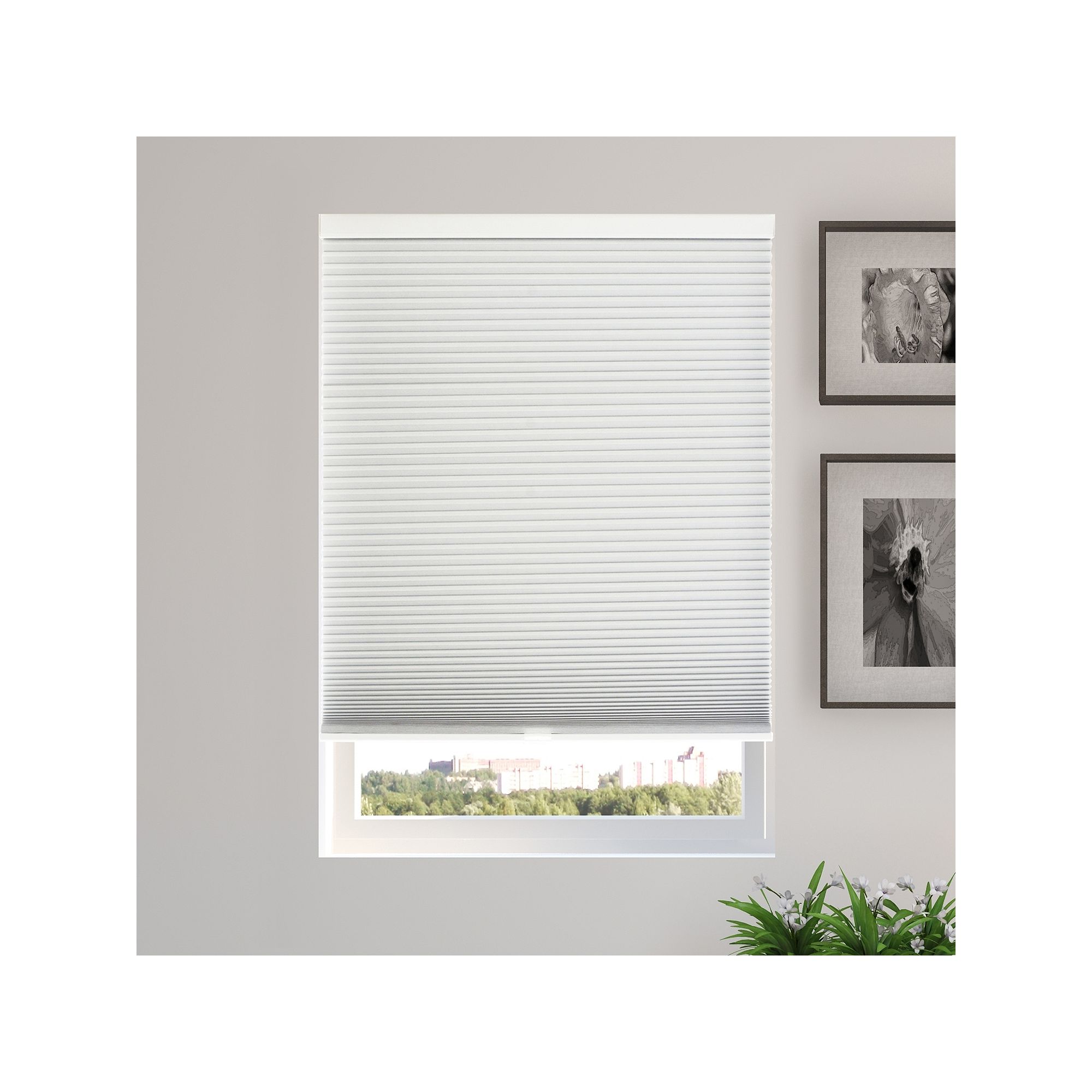 Chicology Cordless Blackout Honeycomb Cellular Shades, Evening Blue