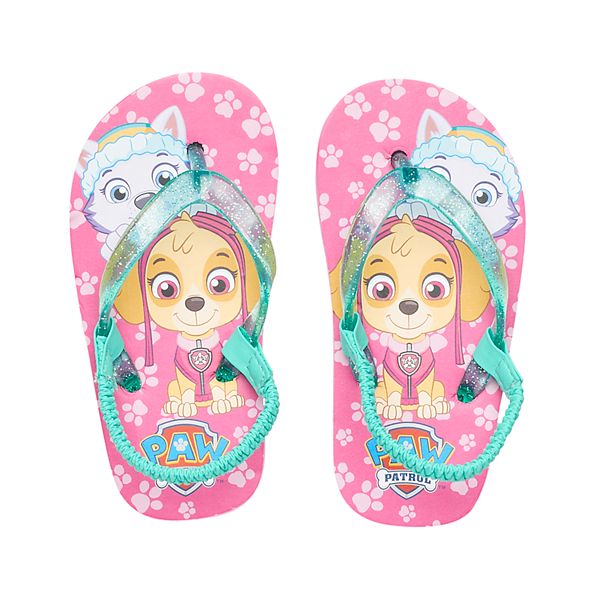 Toddler Girl Paw Patrol Everest Skye Thong Flip Flop Sandals