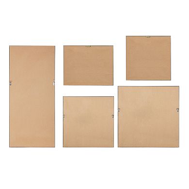 Madison Park Blue Bliss Framed Canvas Wall Art 5-piece Set