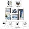 Madison Park Blue Bliss Framed Canvas Wall Art 5-piece Set