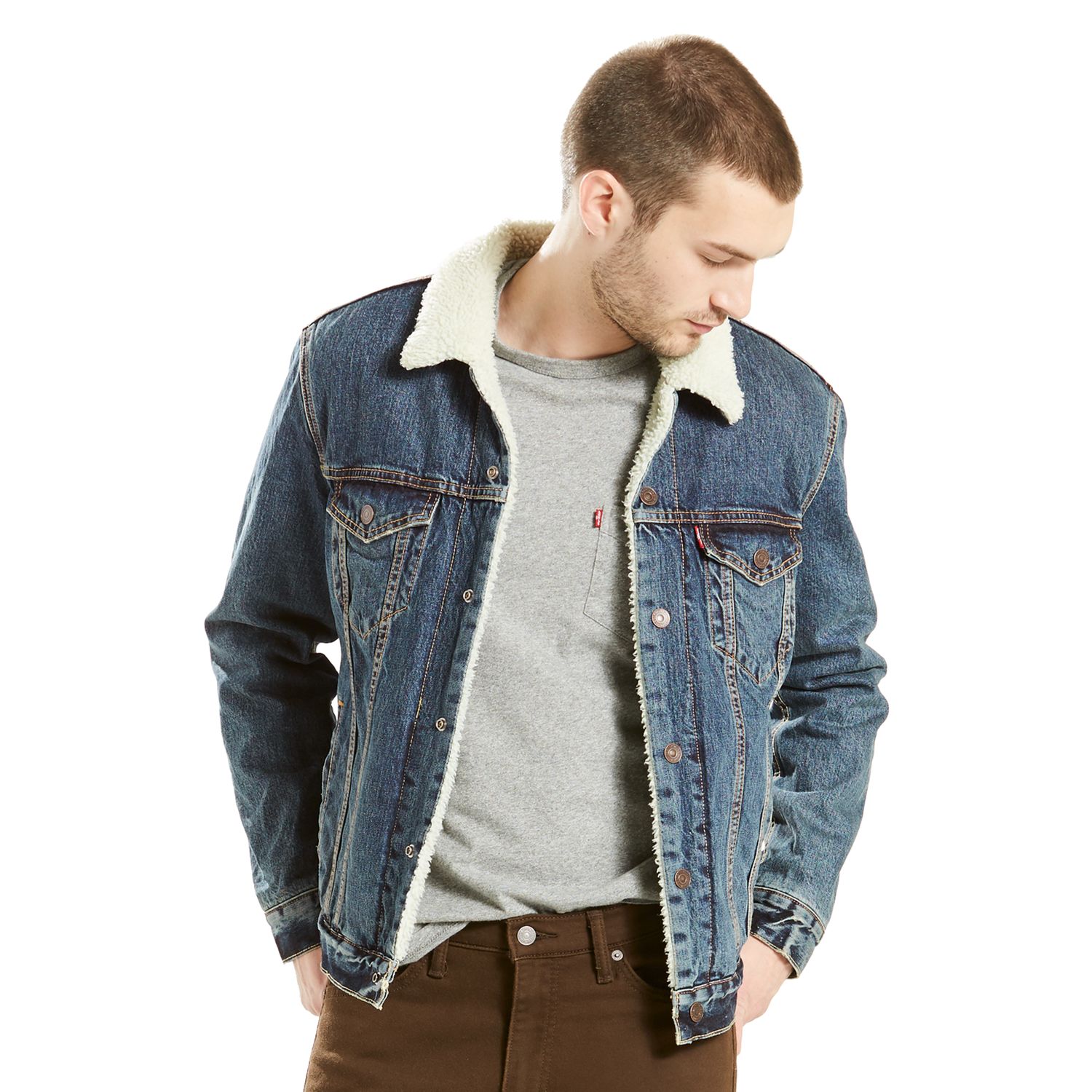 mens levi's sherpa lined jacket