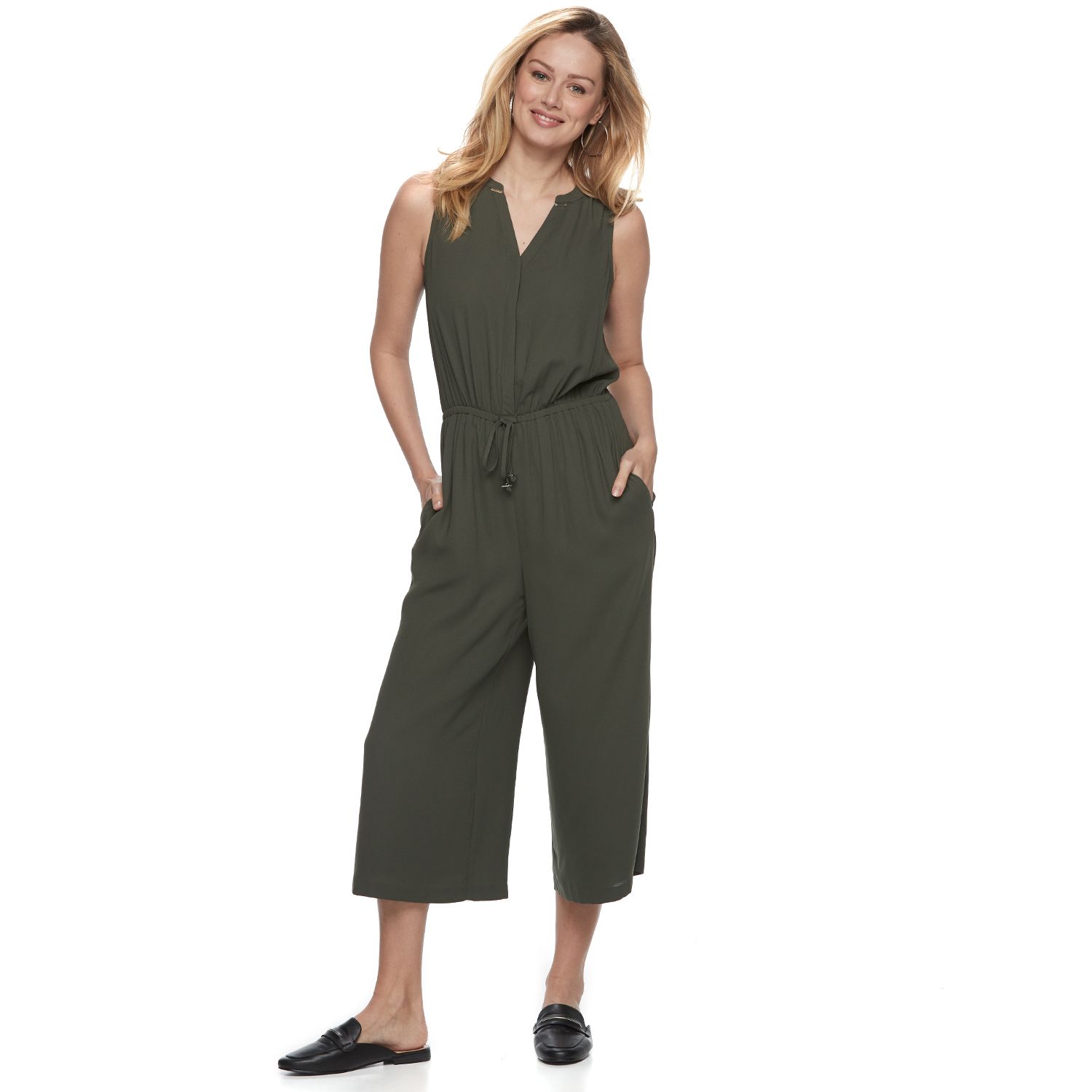 apt 9 ruffle jumpsuit