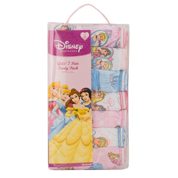 Disney Store Disney Princess Briefs For Kids, Pack of 5
