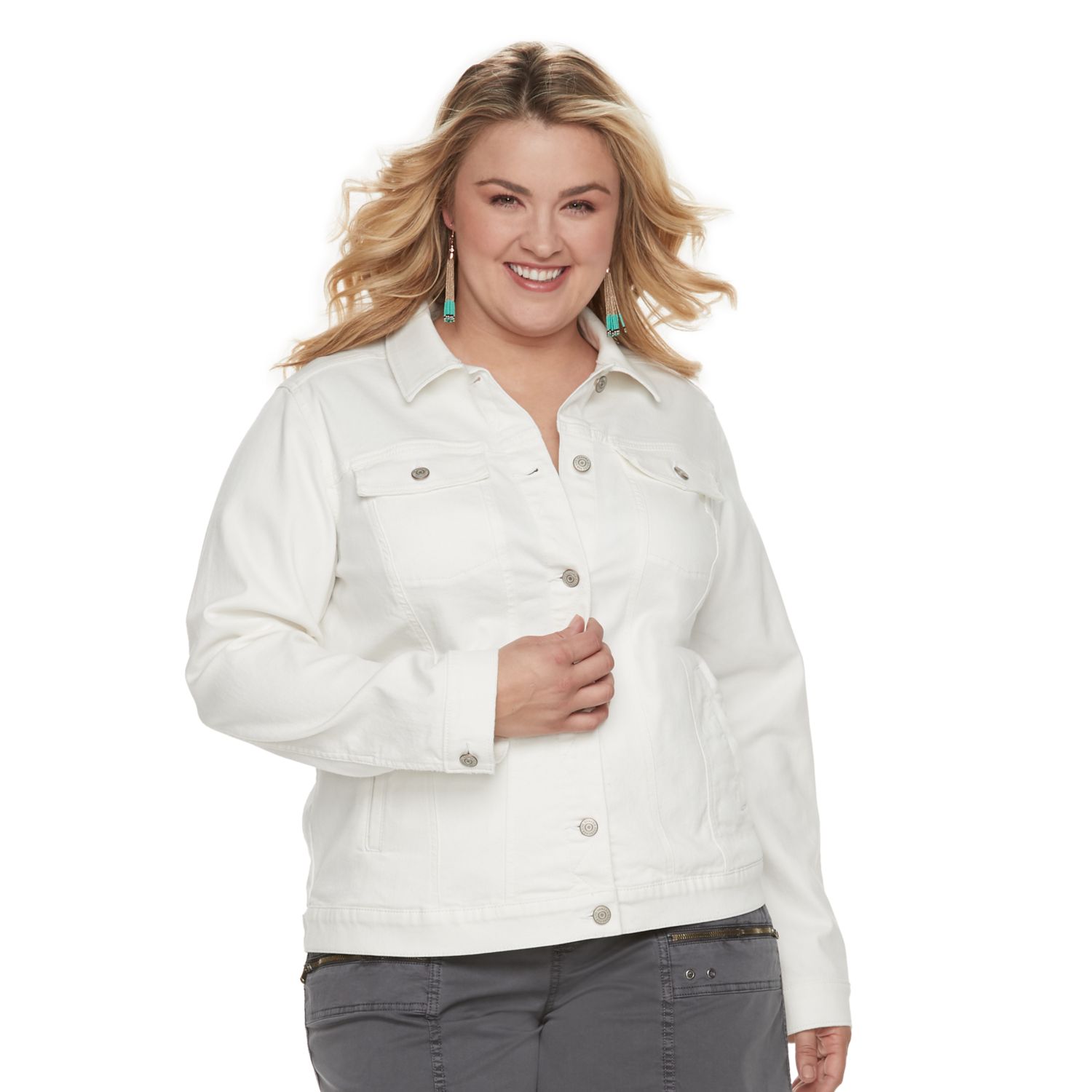 kohls plus size jean jackets