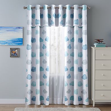 Sonoma Goods For Life® Kids Clouds Blackout Window Valance