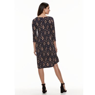 Women's Nina Leonard High-Low Trapeze Dress