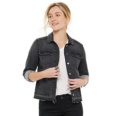 Kohls black shop jean jacket