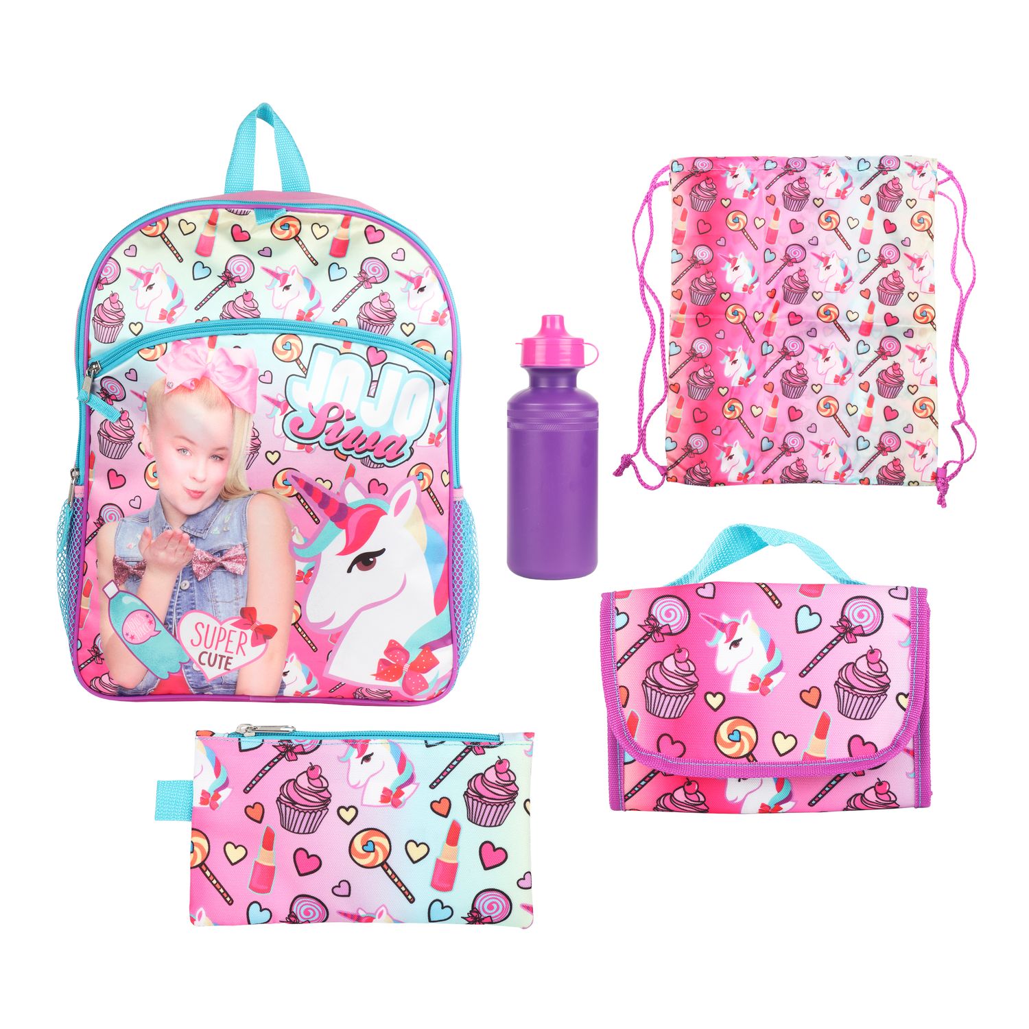 kids lunch bag with bottle