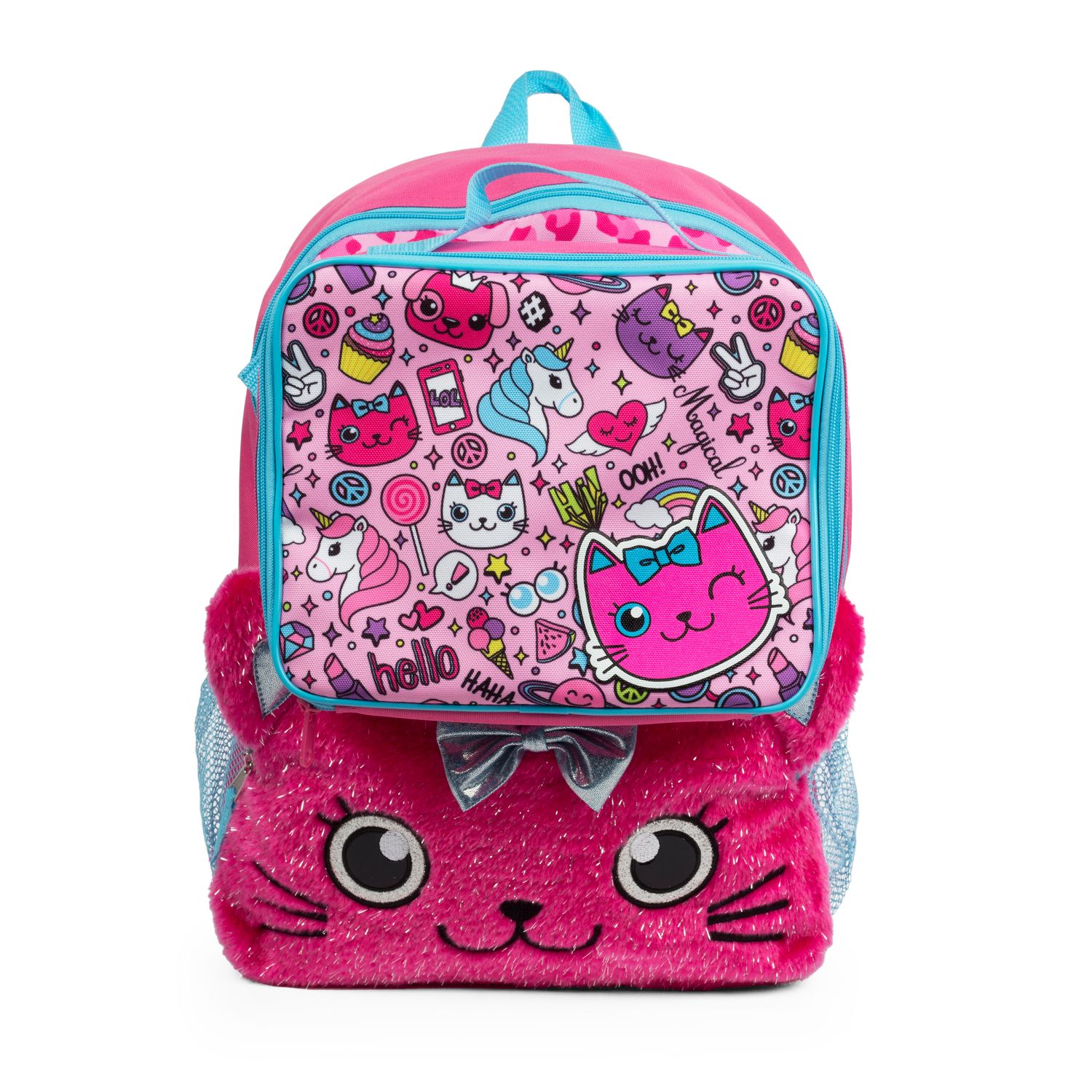 plush cat backpack