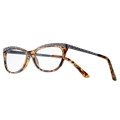 Women s Modera by Foster Grant Arista Crystal Accent Cat Eye Reading Glasses Size 2.5