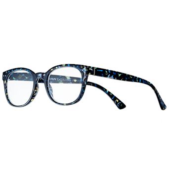 Women's Modera by Foster Grant Kinsley Blue Leopard Square Reading Glasses