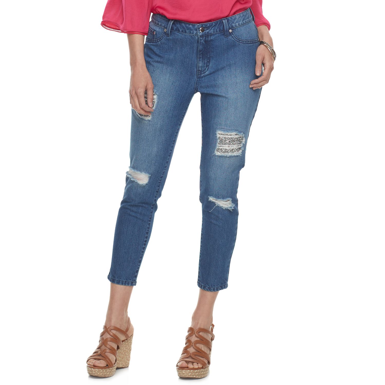 kohls cropped jeans